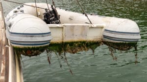 Dinghy drying out