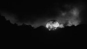 Moonrise over Shirley Heights